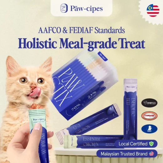 Paw-cipes (16g) Wet Cat Treats/ Dog Treats (PAW-STIX) (Wet/ Dry/ Kibble) Paw cipes Premium Cat Food (Snacks / Supplement) Creamy Cat Stick