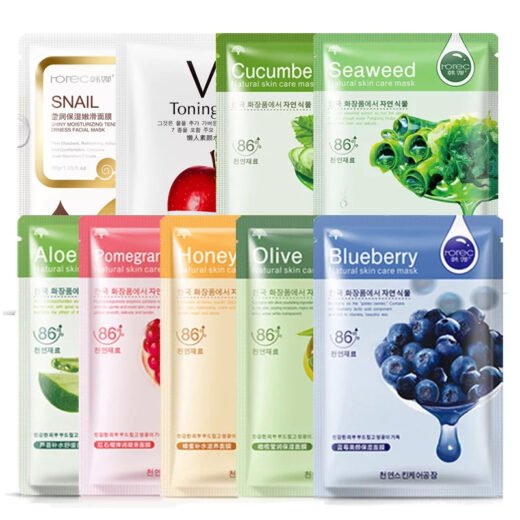 [LazChoice]【10pcs】ROREC HCHANA Natural Essence Facial Mask [sheet mask]