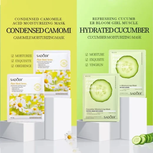 SADOER WHOLESALE Natural Plant Essence Moisturizing Face Mask Skincare Facial Mask / Doorgift Masker Muka Murah 面膜