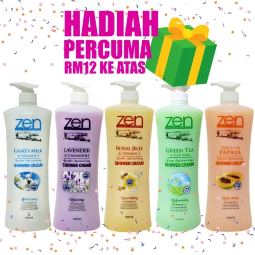 Krim Mandian Gel Zen Garden 1 Liter - Susu Kambing / Lavender / Royal Jelly / Green Tea / Betik (Bath & Shower Cream)