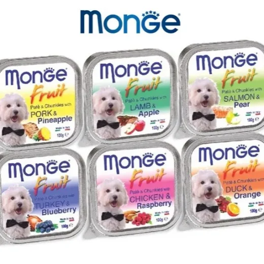 Monge Fresh / Fruits Wet Food Dog Tray - 100g