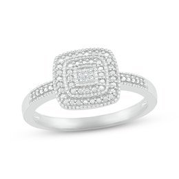 Diamond Solitaire Engagement Ring 1 ct tw Princess-cut 14K Yellow Gold