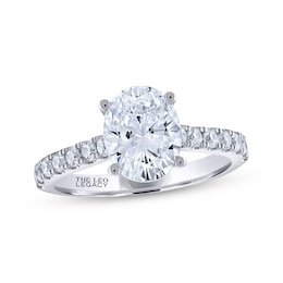 Aquamarine & Diamond Engagement Ring 1/2 ct tw Emerald/Round/Baguette-cut 10K White Gold
